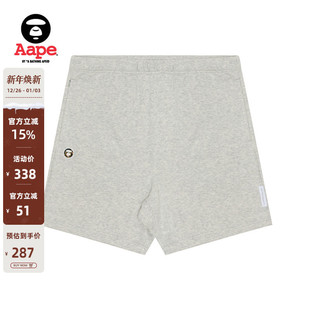 Aape旗舰店男装 A673XAM 春夏猿人迷彩徽章字母印花休闲简约短裤