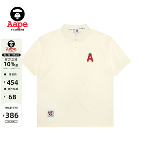 春夏字母迷彩徽章潮流简约休闲POLO衫 Aape旗舰店男装 1654XXO
