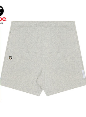 Aape旗舰店男装春夏猿人迷彩徽章字母印花休闲简约短裤A673XAM