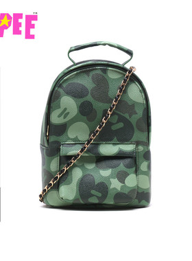 APEE配饰心型迷彩迷你链条斜挎包F275A5P