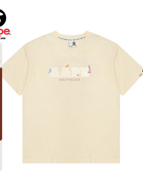 Aape旗舰店女装春夏字母图案印花休闲短袖T恤1698XXO