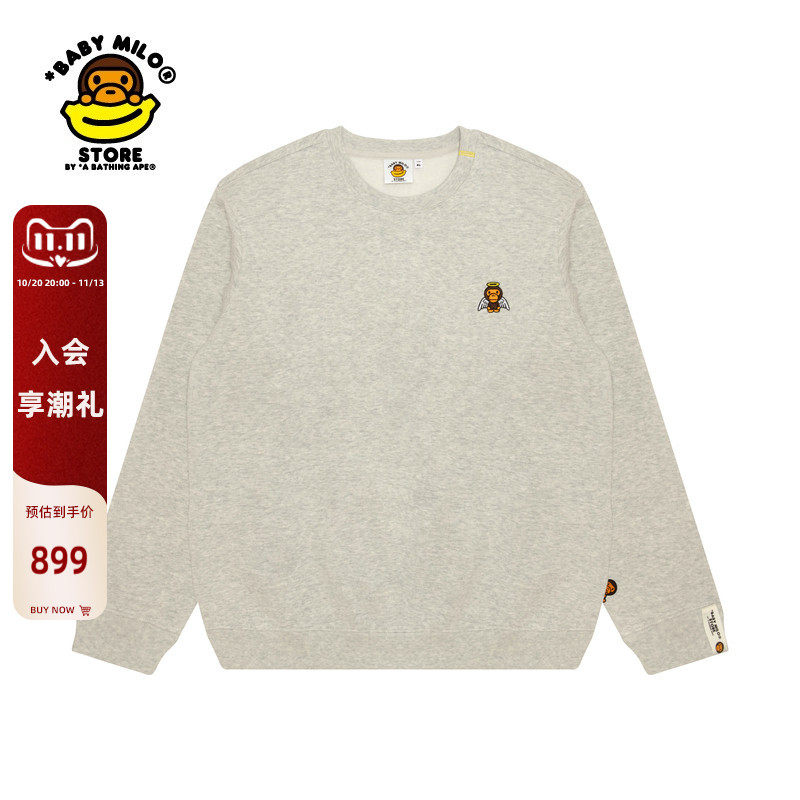 BABYMILOSTORE薄绒圆领卫衣