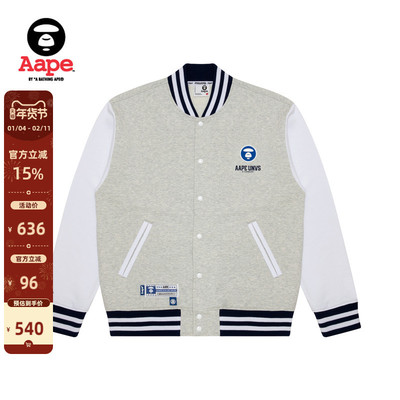 Aape宽松棒球卫衣外套