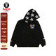 STORE童装 Aape联名BABY MILO 卡通图案连帽加绒卫衣外套9799XXP