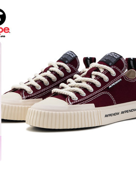 Aape旗舰店男鞋春夏Galaxy系列经典纯色休闲低帮帆布鞋A648XXO