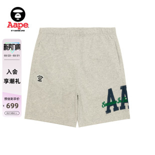 Aape旗舰店男装 C695XAQ 春夏猿人字母徽章迷彩口袋潮流舒适短裤