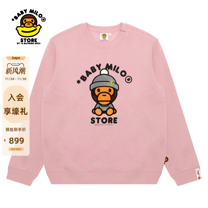 BABYMILOSTORE薄绒圆领卫衣