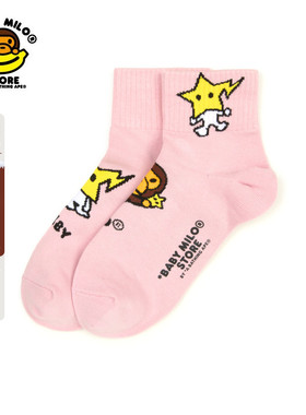 BABY MILO STORE配饰卡通星星小猴短袜4408XXP