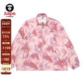 Aape旗舰店女装 春夏猿人迷彩潮流休闲宽松薄夹克外套7711XXO