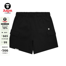 Aape旗舰店男装春夏小标徽章多口袋潮流休闲短裤B679XXO