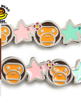 BABY MILO STORE配饰卡通星星小猴发夹发饰4248XXP