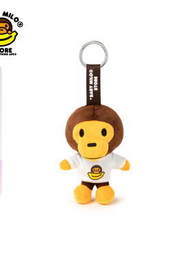 BABY MILO STORE配饰卡通香蕉小猴毛绒挂件钥匙扣4477XXQ