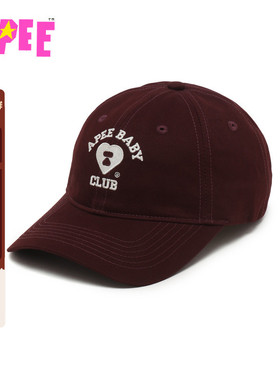 APEE配饰字母心型图案刺绣棒球帽F225A5P