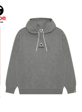 Aape旗舰店男装秋冬扑克徽章字母印花休闲连帽卫衣C351XAP