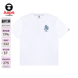T恤1732XXP 迷彩圆章图案印花休闲潮流短袖 Aape旗舰店男装 春季