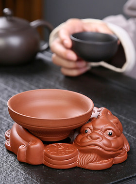 貔貅茶宠紫砂茶漏茶滤泡茶过滤器