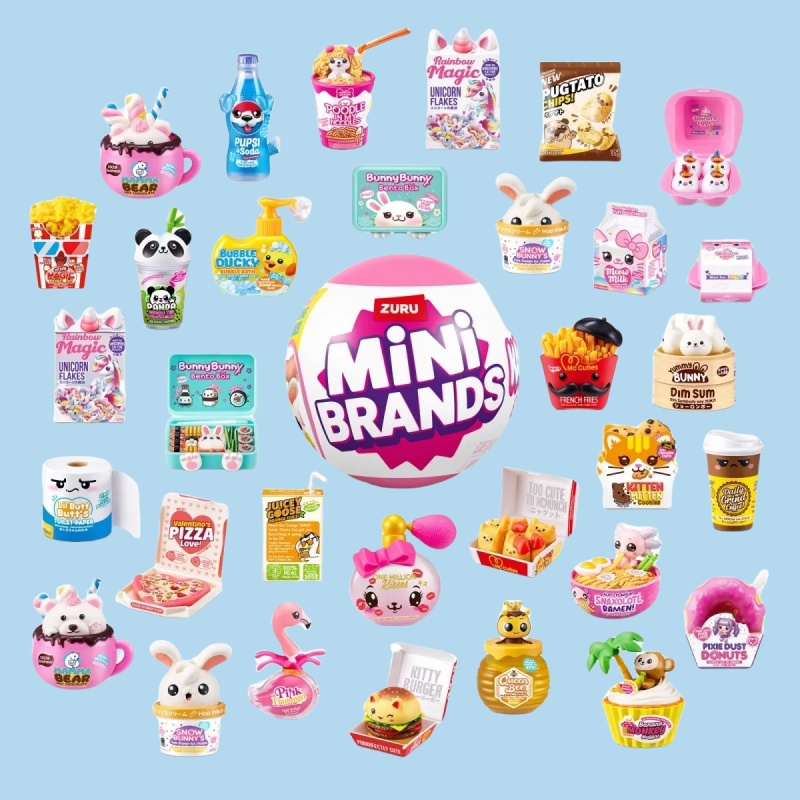 ZURU卡哇伊球微缩可爱摆件