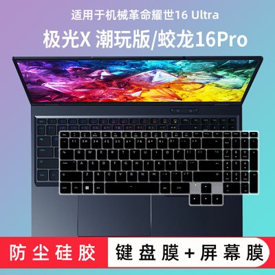 适用于机械革命极光X 潮玩版酷睿i7HX凹凸键位保护膜16英寸屏幕膜