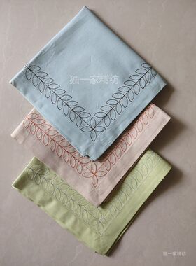 全棉小方巾咖啡厅茶巾餐巾