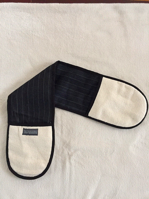 出口微波炉烤箱连体手套英国品牌烘焙烧烤隔热纯棉手套孤品抱锅垫