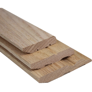 白橡木本色原木实木地脚线环保木蜡油实木踢脚线红橡木浅色踢脚板