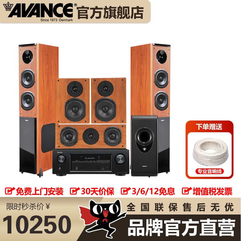 AVANCE V5 丹麦皇冠音响音箱家庭影院音响家用HIFI发烧本质音箱