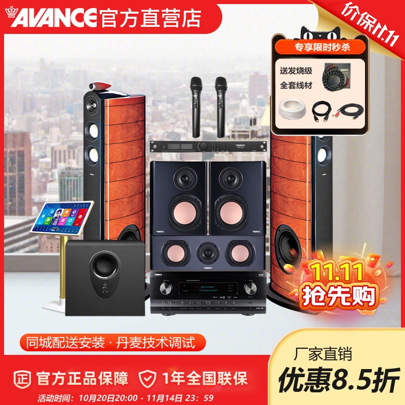 AVANCE丹麦皇冠 K5 音响音箱家庭影院发烧级5.1套装客厅电视功放
