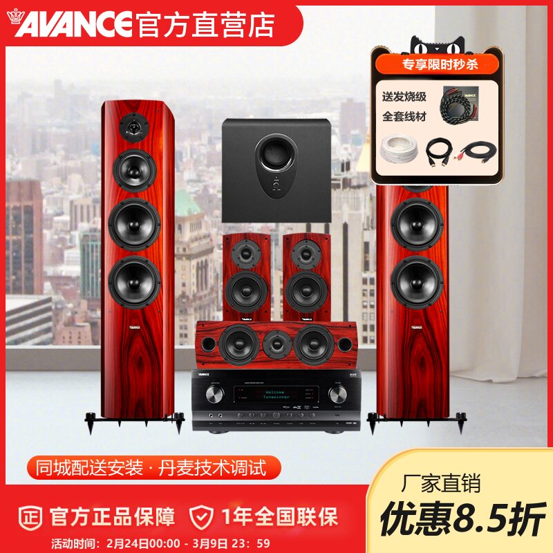 AVANCE丹麦皇冠 Dana3达雅3 音响音箱家庭影院原装进口hifi套装