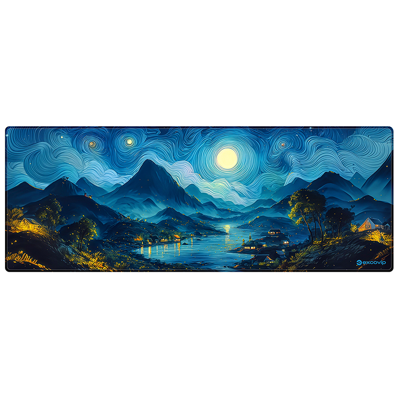 大号游戏鼠标垫,顺滑锁边桌垫!