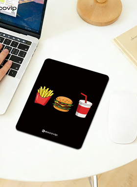 Mini堡薯鼠标垫出差办公笔记本电脑小号垫布面锁边防滑橡胶底1061