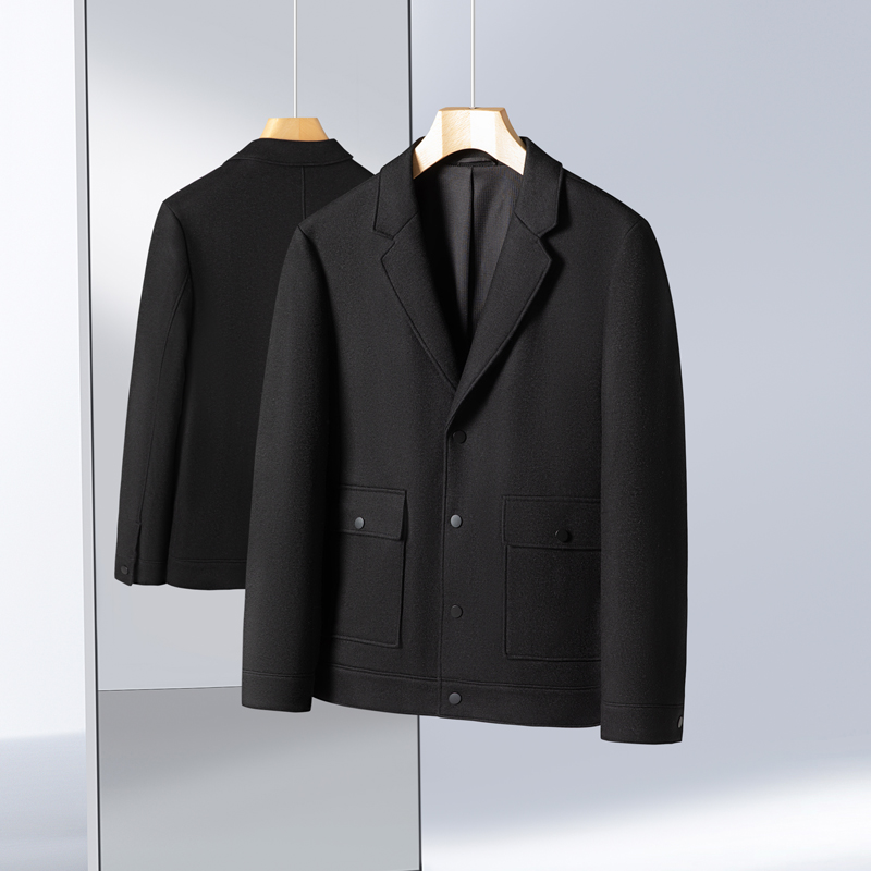 商务休闲黑色百搭休闲西服外套