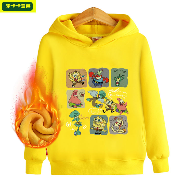 秋冬中性纯棉卡通图案卫衣