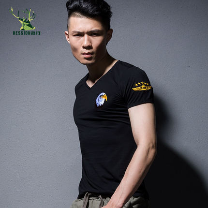 中国t恤国旗 紧身军迷体恤 陆军短袖t恤 特种兵