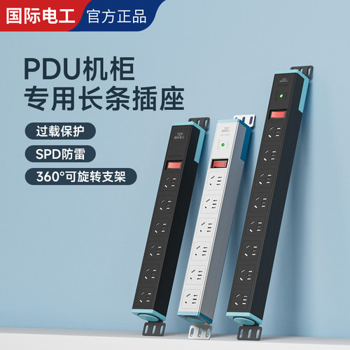 国际电工多功能带开关PDU插排