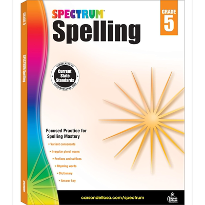 光谱练习册单词拼写系列5年级