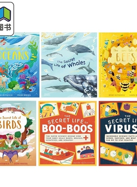 The Secret Life of 神秘生活系列英文原版 科学事实儿童科普绘本 病毒 Viruses 伤斑 Boo-Boos 鲸鱼 Whales 蜜蜂 Bees