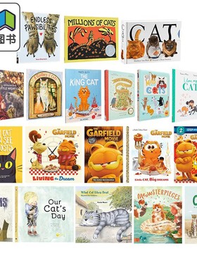 猫猫宠物主题儿童合集 英文原版 港台原版 绘本图画故事书 CAT Matthew Van Fleet 猫猫家族Cat Family 加菲猫Garfield 大音
