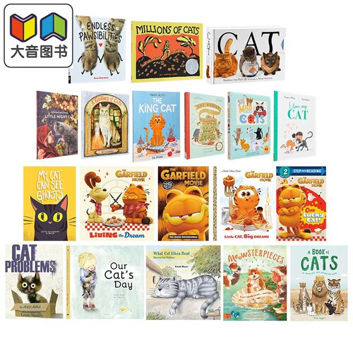 猫猫宠物主题儿童合集 英文原版 港台原版 绘本图画故事书 CAT Matthew Van Fleet 猫猫家族Cat Family 加菲猫Garfield 大音