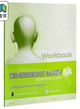 Dimensions Mathematics Common Core Workbook 8A 美国CCSS核心数学练习册8A 新加坡数学 英文原版 大音
