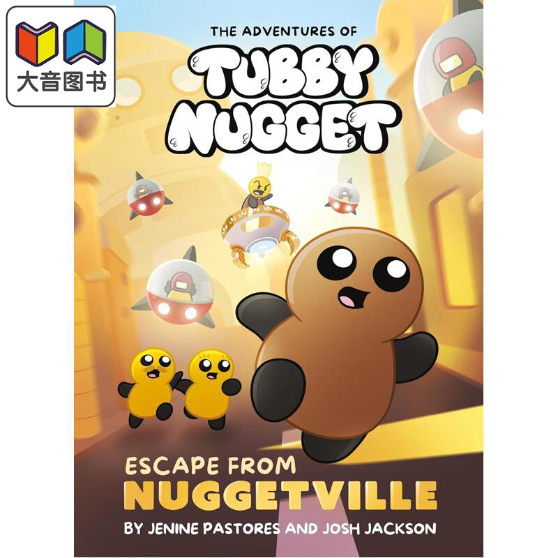 漫画章节书 墩墩历险记 逃离墩墩镇 Tubby Nugget #1 Escape from Nuggetville 英文原版 儿童冒险故事 进口童书 大音