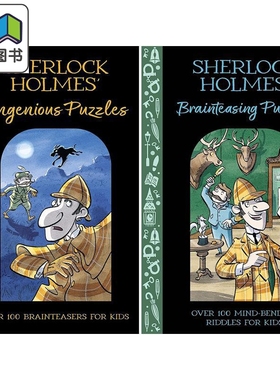 夏洛克福尔摩斯的智力游戏 巧妙谜题 儿童谜语 脑筋急转弯 Brainteasing Ingenious Puzzles 英文原版 益智读物  大音