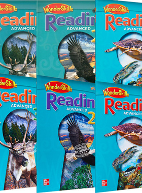 WonderSkills Reading Advanced workbook 1-3 美国麦格劳希尔英语进阶教材练习册 阅读奇迹 英文原版 进口原版工具书