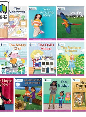 英文原版 我的字母和声音 自然拼读读物四阶Green套装10本 5-6岁My Letters and Sounds Phonics Phase Five Green 大音