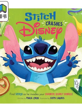 史迪仔撞毀了迪士尼 Stitch Crashes Disney 英文原版 儿童绘本 故事图画书 精装绘本 进口图书 大音