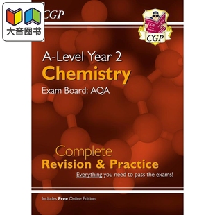 2018 Chemistry 第2年完整修订与实践New 2018年新 英国原版 Level化学AQA Level CGP教辅 for AQA Year 大音