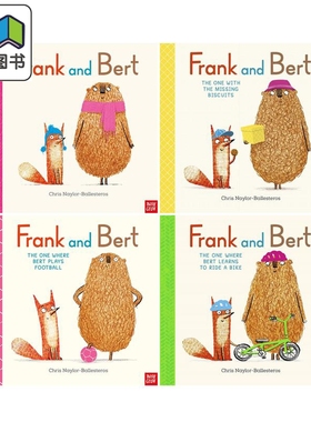 Frank and Bert 弗兰克和伯特4册 骑单车Ride a Bike 英文原版进口儿童绘本故事图画书 Chris Naylor-Ballesteros 大音