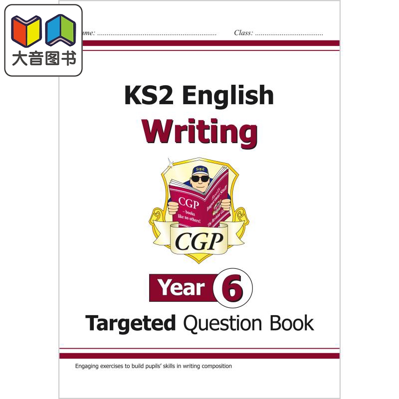 英国原版CGP教辅 KS2 英语写作有针对性的问题书 - 6 年级KS2 English Writing Targeted Question Book - Year 6 大音 书籍/杂志/报纸 儿童读物原版书 原图主图