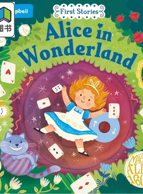 预售 动手童话故事 爱丽丝梦游仙境 First Stories Alice in Wonderland new cover with QR 英文原版 儿童纸板书 绘本 大音