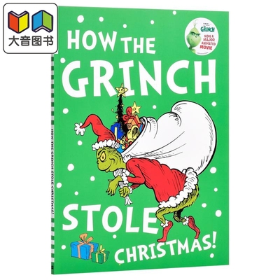 预售 英文原版 Dr Seuss How The Grinch Stole Christmas 苏斯博士系列 圣诞怪杰 儿童绘本 英文原版 进口图书 大音