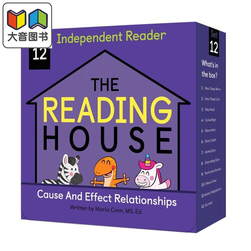 The Reading House Set 12 Cause & Effect 阅读小房子12级 英文原版 儿童绘本 分级阅读 Marla Conn 4-8岁 大音